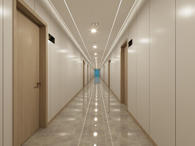 现代酒店走廊过道3d模型 现代酒店走廊过道