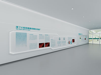 现代医院医疗知识文化墙3d模型 现代医院医疗知识文化墙