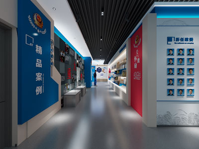 现代党建展厅展览3d模型 现代党建展厅展览