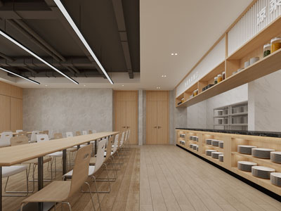 现代原木风饭店餐馆 自助餐厅3d模型 现代原木风饭店餐馆 自助餐厅