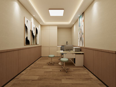 新中式中医门诊 诊所3d模型 新中式中医门诊 诊所