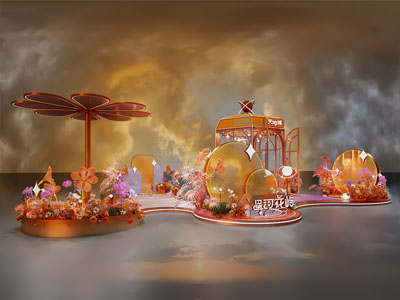 现代美陈 户外装置 演绎舞台3d模型 现代美陈 户外装置 演绎舞台