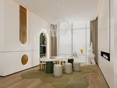 现代儿童休闲区 娱乐区