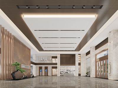 新中式大堂前台接待