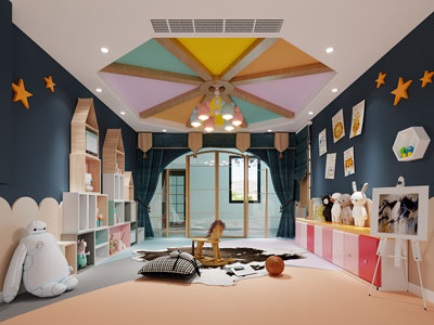 现代儿童娱乐空间 游戏室