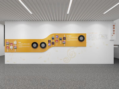 现代世界音乐知识宣传文化墙