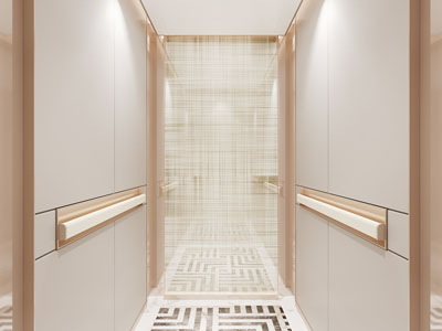 现代电梯3d模型 现代电梯