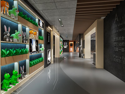 现代电影院走廊过道3d模型 现代电影院走廊过道