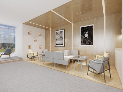 现代公司接待区 洽谈区