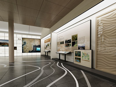 现代展厅展览3d模型 现代展厅展览