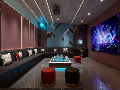 现代KTV包房3d模型 现代KTV包房