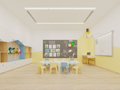 现代幼儿园活动教室3d模型 现代幼儿园活动教室