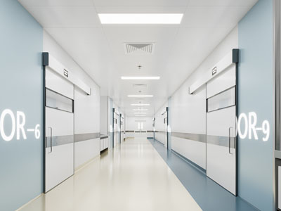 现代医院走廊过道3d模型 现代医院走廊过道