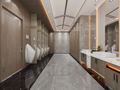 现代公共卫生间 洗手间3d模型 现代公共卫生间 洗手间