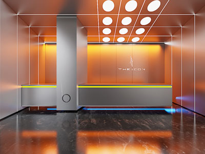 现代公司前台接待