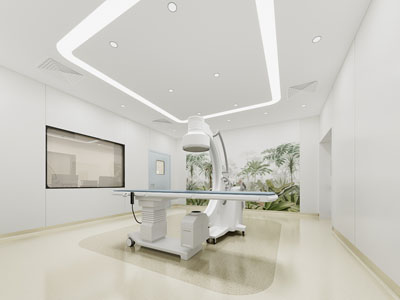 现代医院CT 磁共振检查室3d模型 现代医院CT 磁共振检查室