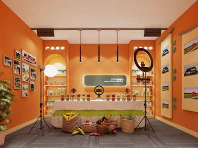 现代农产品直播间