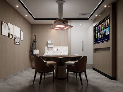 现代棋牌室 休闲娱乐室