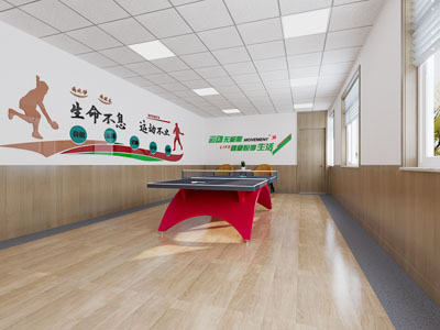 现代乒乓球室 职工之家