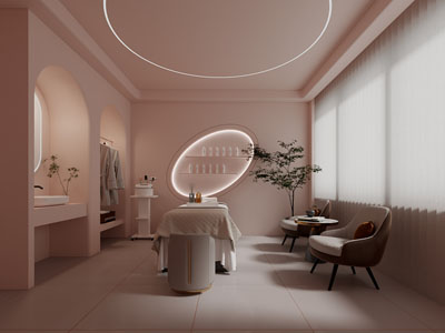 现代美容按摩店 spa会所3d模型 现代美容按摩店 spa会所