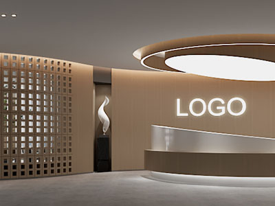 现代大堂前台接待