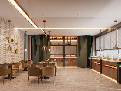 现代饭店餐馆 自助餐餐厅3d模型 现代饭店餐馆 自助餐餐厅