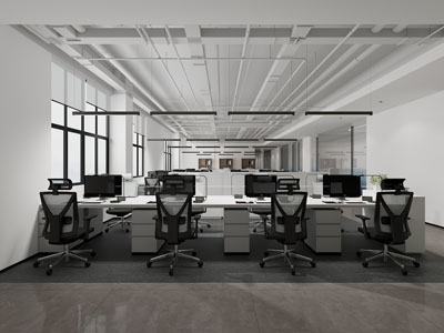 现代员工公共办公区