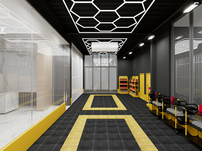 工业风loft洗车行 汽车美容店