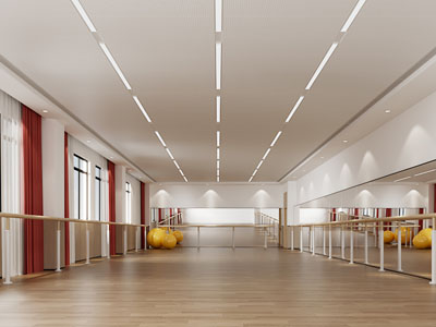 现代瑜伽馆 舞蹈室3d模型 现代瑜伽馆 舞蹈室