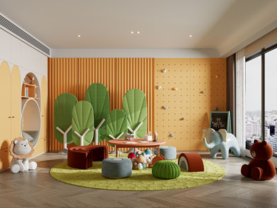 现代儿童娱乐空间 游戏室