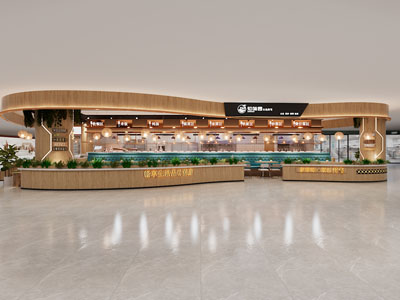 现代饭店餐馆门头