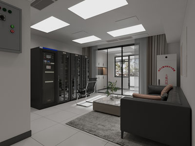 现代机房 服务器 灭火器3d模型 现代机房 服务器 灭火器