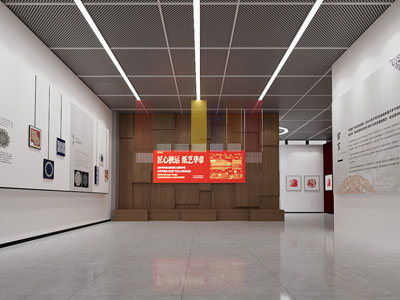 现代展厅展览3d模型 现代展厅展览