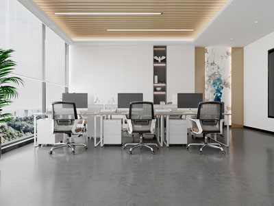 现代公共办公区3d模型 现代公共办公区