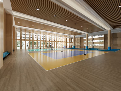 现代网球馆 羽毛球馆3d模型 现代网球馆 羽毛球馆