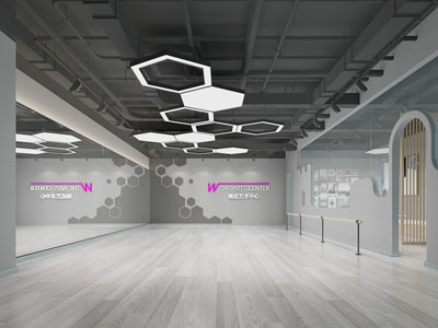 工业风loft舞武艺术中心3d模型 工业风loft舞武艺术中心