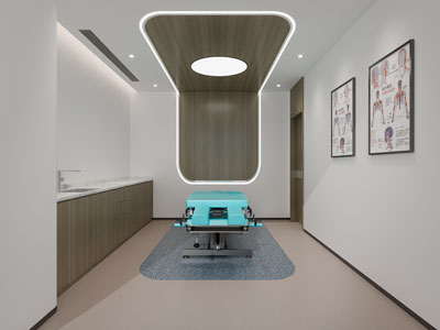 现代磁共振检查室3d模型 现代磁共振检查室