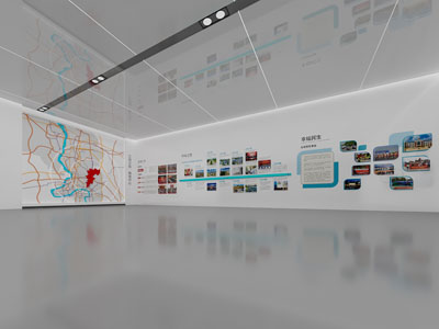 现代展厅展览3d模型 现代展厅展览