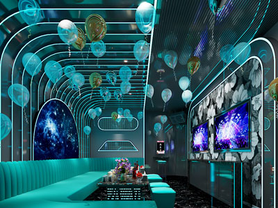 现代KTV包房3d模型 现代KTV包房