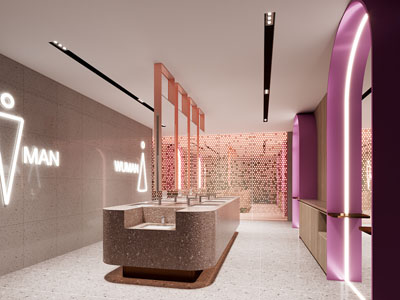 现代KTV公共卫生间 洗手间3d模型 现代KTV公共卫生间 洗手间