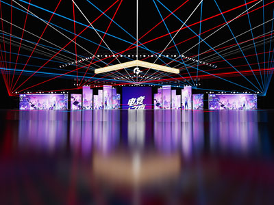 现代电玩 电竞舞台3d模型 现代电玩 电竞舞台