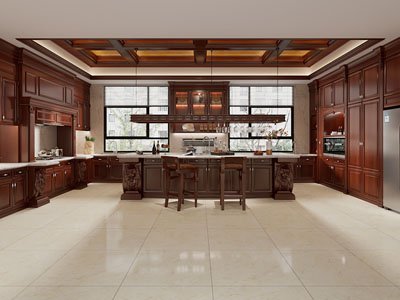 美式中古风开放式厨房