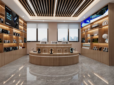 现代手机数码专卖店3d模型 现代手机数码专卖店