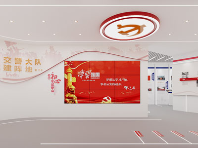 现代党建展厅展览3d模型 现代党建展厅展览