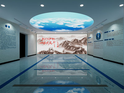 现代展厅序厅3d模型 现代展厅序厅