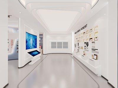 现代展厅展览3d模型 现代展厅展览