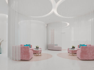 现代轻奢接待区 洽谈区3d模型 现代轻奢接待区 洽谈区