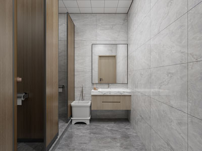 现代公共卫生间 洗手间3d模型 现代公共卫生间 洗手间