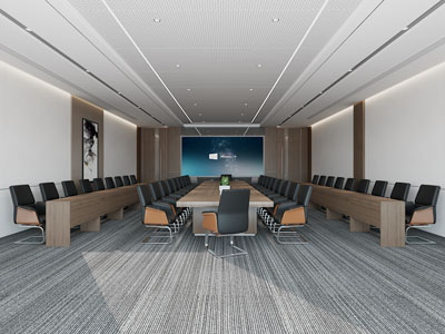 现代会议室 报告厅3d模型 现代会议室 报告厅