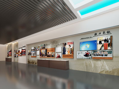 现代党建展厅展览3d模型 现代党建展厅展览